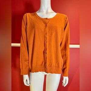 Northern Reflections Orange Rust Cardigan